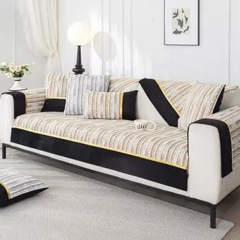 Легкая роскошная и высококачественная диванная подушка, универсальная для всех сезонов, новая противоскользящая подушка, кожаный чехол для дивана, полотенце из ткани с полным покрытием 70*70cm