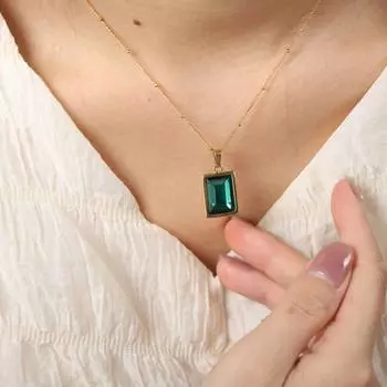 Легкая роскошная круглая змеиная цепочка из титановой стали 18-каратного золота индивидуальность темперамент ключичная цепочка ожерелье для женщин