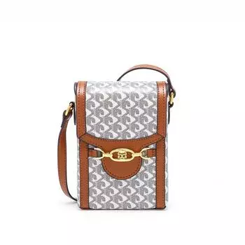 Легкая роскошная мини-сумка для телефона, модная и повседневная, универсальная, вертикальный кошелек для монет с собачьим клыком, высококачественная женская сумка через плечо на одно плечо