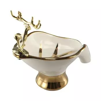 Легкая роскошная мыльница, маленькая мыльница в форме листа оленя, мыльница, мыльница, украшение для мыльницы style 1