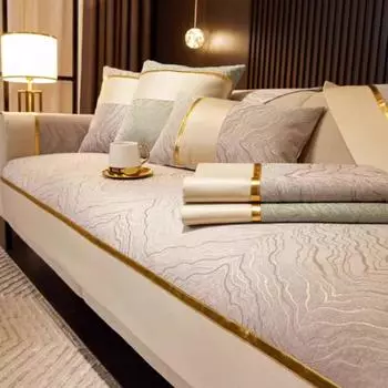 Легкая роскошная подушка для дивана Chenier Solid Cheniel Противоскользящий чехол для дивана Гостиная Диваны Универсальный Чехол для кресла Полотенце Коврик 70*70CM