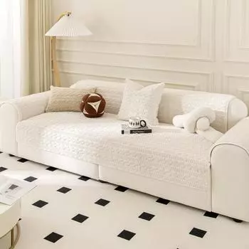 Легкая роскошная подушка для дивана из зимнего плюша из норки, утолщенная теплая подушка для сиденья, современный высококачественный чехол для дивана, тканевое полотенце 70*70cm