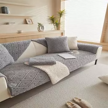 Легкая роскошная подушка с вышивкой, чехол для дивана, ткань, полотенце, универсальный утолщенный чехол для дивана на четыре сезона, ткань 70x70cm