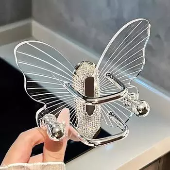 Легкая роскошная полка для хранения расчесок-бабочк, настенная, без перфорации, шнурок для ванной комнаты, резинка для волос, крючок для хранения колец для волос