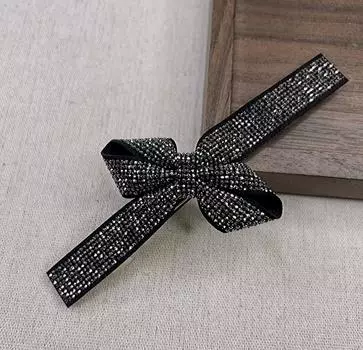 Легкая роскошная повязка на голову с бриллиантовым бантом, известная теплая нишевая сдержанная вспышка бриллиантов высокого класса, дорогостоящая повязка на голову, аксессуары для волос
