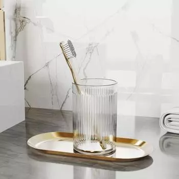 Легкая роскошная прозрачная чашка для ополаскивания полости рта, высокая красота, бытовая, пара, большая емкость для хранения зубных щеток, мытье и чистка зубов