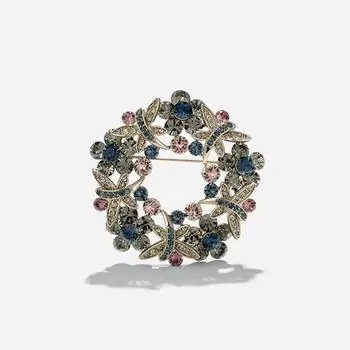 Легкая роскошная ретро-брошь в виде цветка стрекозы, роскошная женская брошь в стиле темперамент, персонализированная булавка Anti-Light, аксессуары для костюма