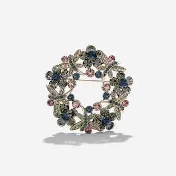 Легкая роскошная ретро брошь в виде цветка стрекозы, брошь женская роскошная индивидуальная булавка 2023 Аксессуары