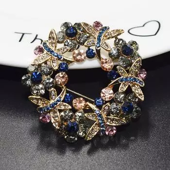 Легкая роскошная ретро-брошь в виде цветка стрекозы, роскошная женская брошь в стиле темперамент, персонализированная булавка Anti-Light, аксессуары для костюма