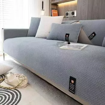 Легкая роскошная синельная универсальная противоскользящая подушка Four Seasons в скандинавском стиле, простой чехол для дивана из цельного дерева 70x70cm