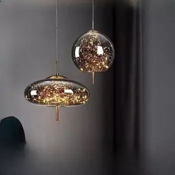 Легкая роскошная стеклянная лампа с 3 головками, люстра для столовой, античная латунная лампа, лампа для бара, маленькая люстра для чайной комнаты, люстра для кафе