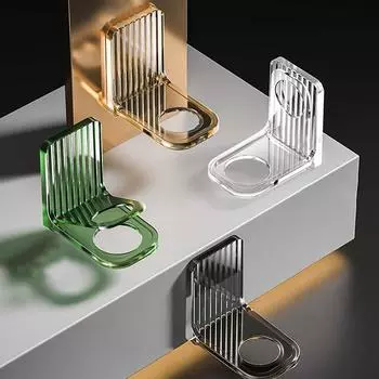 Легкая роскошная стойка для бутылок с гелем для душа, регулируемый держатель для бутылок с шампунем, крючок для дозатора мыла, настенный, свободная перфорация серый