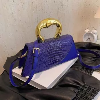 Легкая роскошная сумка через плечо из цельной крокодиловой кожи PU, новая дизайнерская стильная сумка, высококачественная сумка через плечо красный