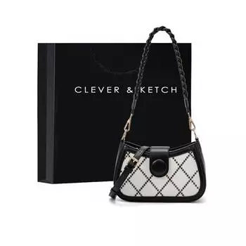 Легкая роскошная сумка, модная нишевая сумка через плечо с высоким смыслом, сумка через плечо, сетчатая сумка для подмышек, длина 23 см, ширина 7 см, высота 14 см белый