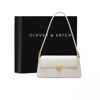 Легкая роскошная сумка Новая сумка через плечо Роскошная сумка-багет Высота Длина 27 см, ширина 8,5 см, высота 13 см коричневый