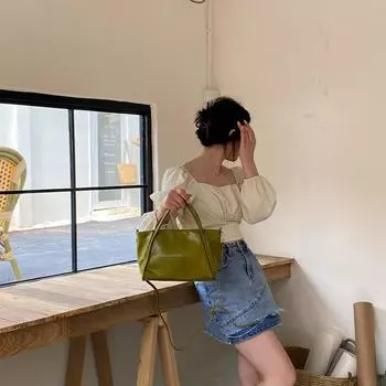 Легкая роскошная сумка-тоут для женщин, новая ПУ магнитная пряжка, простая корейская версия, сумка на одно плечо, модная универсальная сумка (30cm<Max Length<50cm)