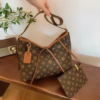 Легкая роскошная сумка-тоут с большим объемом и принтом в виде подмышки, новая сумка через плечо для поездок на работу и обратно