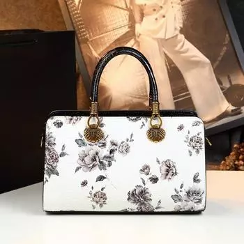 Легкая роскошная сумка высокого класса 2024 года, новая женская сумка большой вместимости для мам с тиснением розы, универсальная сумка через плечо