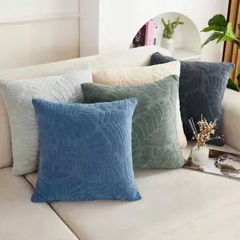 Легкая роскошная вельветовая наволочка для дивана, подушка для спины, офисная подушка для талии и поясницы, наволочка для спины 40*40