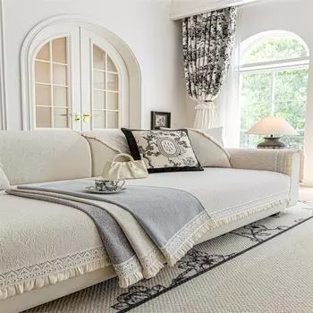 Легкая роскошная высококачественная диванная подушка All Seasons Universal Новая нескользящая кожаная диванная подушка Чехол 70x70cm 1pc