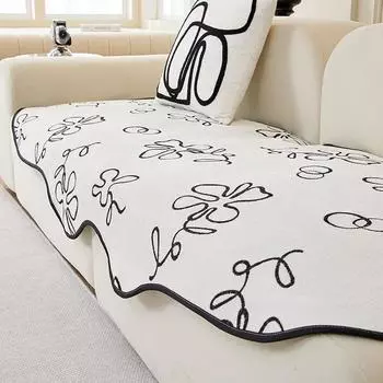 Легкая роскошная высококачественная шенилловая диванная подушка нерегулярная Four Seasons Universal Universal Cover Cover 90*90cm