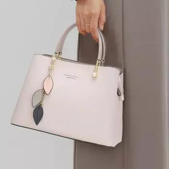 Легкая роскошная женская сумка из натуральной кожи, дамская сумочка, большая вместимость, усовершенствованная, универсальная сумка для поездок на работу, сумка через плечо на одно плечо