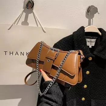 Легкая роскошная женская сумка, новая многоцветная молния из цельного полиуретана с магнитной пряжкой, модная квадратная сумка через плечо (20cm<Max Length<30cm)