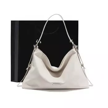 Легкая роскошная женская сумка, женская сумка, новинка 2023 года, нишевая сумка через плечо Senior Sens, сумка подмышки, полная сумка, длина 40 см, ширина 9 см, высота 26 см белый