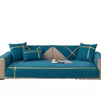 Легкая роскошная золотая диванная подушка на все времена, нескользящее полотенце из синели, модная подушка в скандинавском стиле 70*70cm