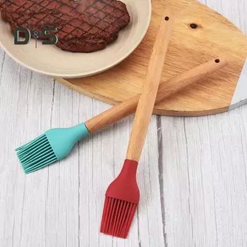 Легкая щетка для барбекю, компактная прочная бытовая масляная щетка для гриля-барбекю светло-зеленый