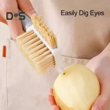 Легкая щетка для фруктов и овощей, острый нож, полезный длинный срок службы, щетка для фруктов и овощей белый