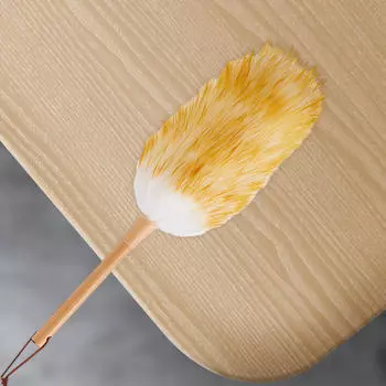 Легкая щетка для очистки пыли Duster из овечьей шерсти для компьютера на кухонном окне