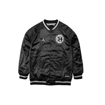 Легкая сетчатая бейсбольная куртка Air Jordan, мужская верхняя одежда, черная AR1170-010 L