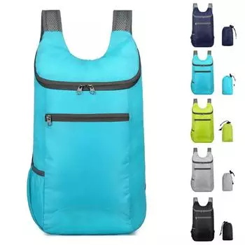 Легкая складная сумка 20 л, рюкзак для отдыха на природе, походов, путешествий, спортивная сумка черный серый