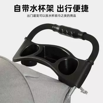 Легкая складная тележка для домашних животных, простая в установке, тележка для выгула собак, уличная тележка для маленьких собак и кошек, коляска для домашних животных upgraded one-handed