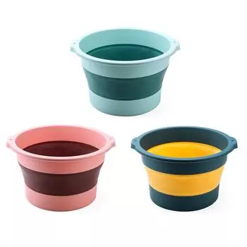 Легкая складная ванна для ног, облегчение боли, большая емкость для воды, ванна для ног Pink