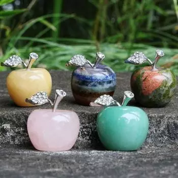 Легкая скульптура яблок, изысканное практичное поддельное хрустальное украшение L