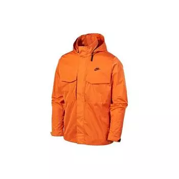 Легкая спортивная куртка Nike Premium Essentials M65 со складным капюшоном без подкладки, мужская куртка Campfire, оранжевый DC6771-893 XL