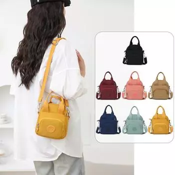 Легкая сумка через плечо с несколькими отделениями для матерей среднего и пожилого возраста, сумка для мобильного телефона, дорожная сумка чёрный