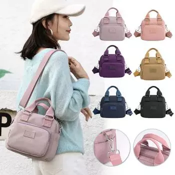 Легкая сумка через плечо, водонепроницаемая нейлоновая сумка, женская сумка через плечо One Size