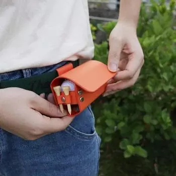 Легкая сумка для хранения из искусственной кожи, сумка для хранения на кнопках, поясной держатель для гольфа, сумка для хранения спортивных аксессуаров коричневый