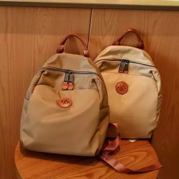 Легкая сумка из нейлоновой ткани, небольшой рюкзак, модная водонепроницаемая оксфордская дорожная сумка, простой рюкзак для поездок на работу темно-серого