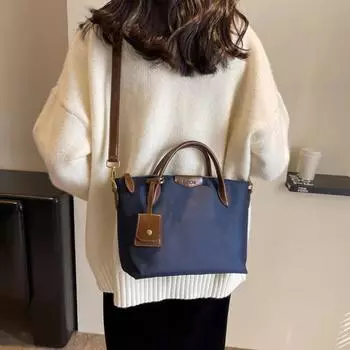 Легкая сумка-пельмень женская сумка однотонная молния оксфордские сумки женская повседневная сумка через плечо деловая повседневная большая сумка