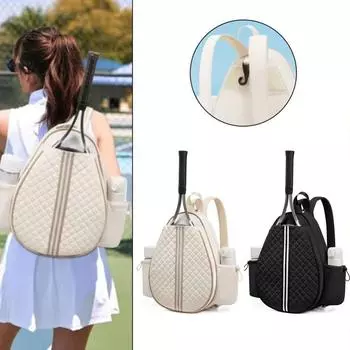 Легкая сумка-слинг на молнии, водонепроницаемая сумка для теннисной ракетки, оборудование для спортзала чёрный