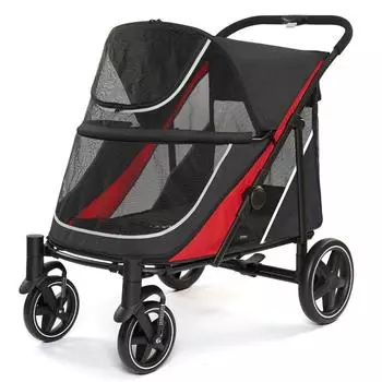 Легкая тележка для перевозки домашних животных среднего и большого размера, складная тележка для перевозки собак, тележка для перевозки кошек на открытом воздухе