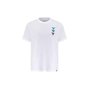 Легкая тренировочная футболка-пуловер с принтом Under Armour, женские топы, белый цвет 1385942-100 M