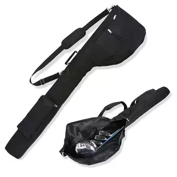Легкая тренировочная клюшка для гольфа Golf 7 Golf Club Storage 3 Мягкая сумка для переноски [Ultra Bag] Чехол, мужской, женский, чехол, для начинающих, сумка, карманы,