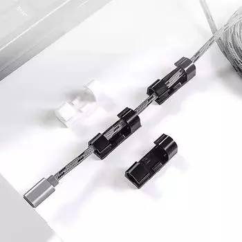 Легкая установка, хранение, фиксированный стол, аккуратный, без царапин, 20 шт./комплект, без сверла, держатель, безопасный, портативный, кабельный зажим для домашнего органайзера, держатель, аксессуар чёрный