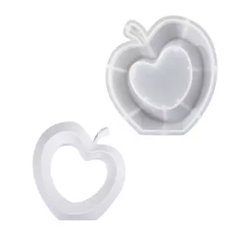 Легкая в использовании силиконовая форма для создания уникального полого яблочного орнамента из гипса, цемента для украшения дома S