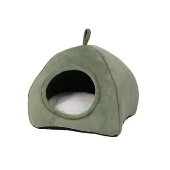 Легкая в уходе кошачья кровать - подходит для собак и кошек, подходящая для домашних кошек, плюшевая подушка для кошки, домик для кошки